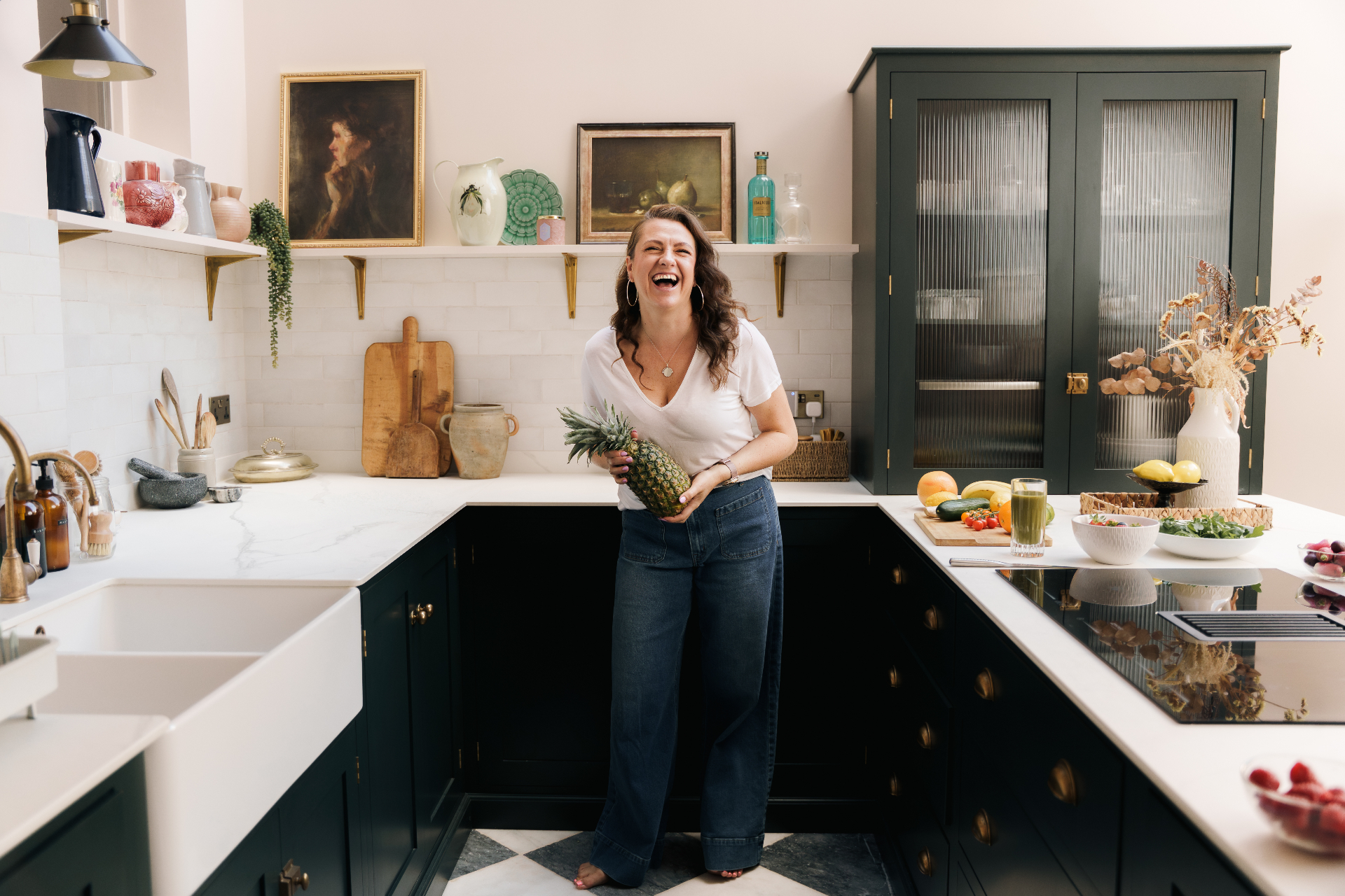 Cally Jones-Brown in her kitchen
